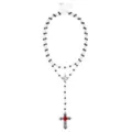 Black Snake Rosary Cross Layered Necklace Set at Spencer's