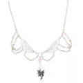 Pink Beaded Butterfly Fairy Chain Necklace at Spencer's
