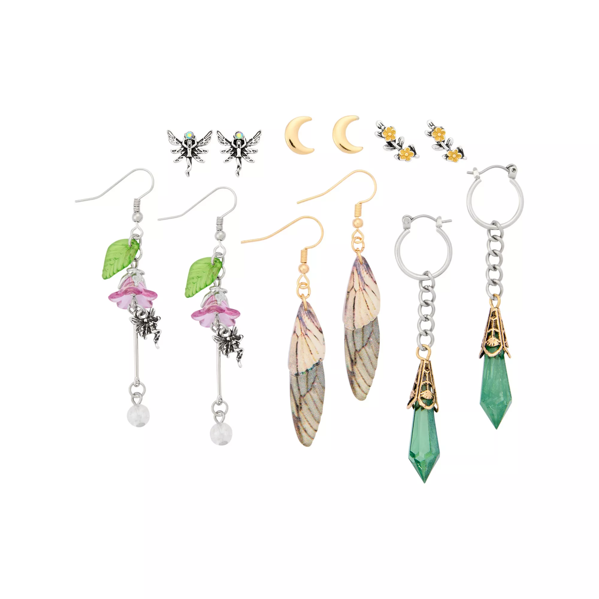 Multi-Pack Fairy Paradise Mixed Earrings - 6 Pair