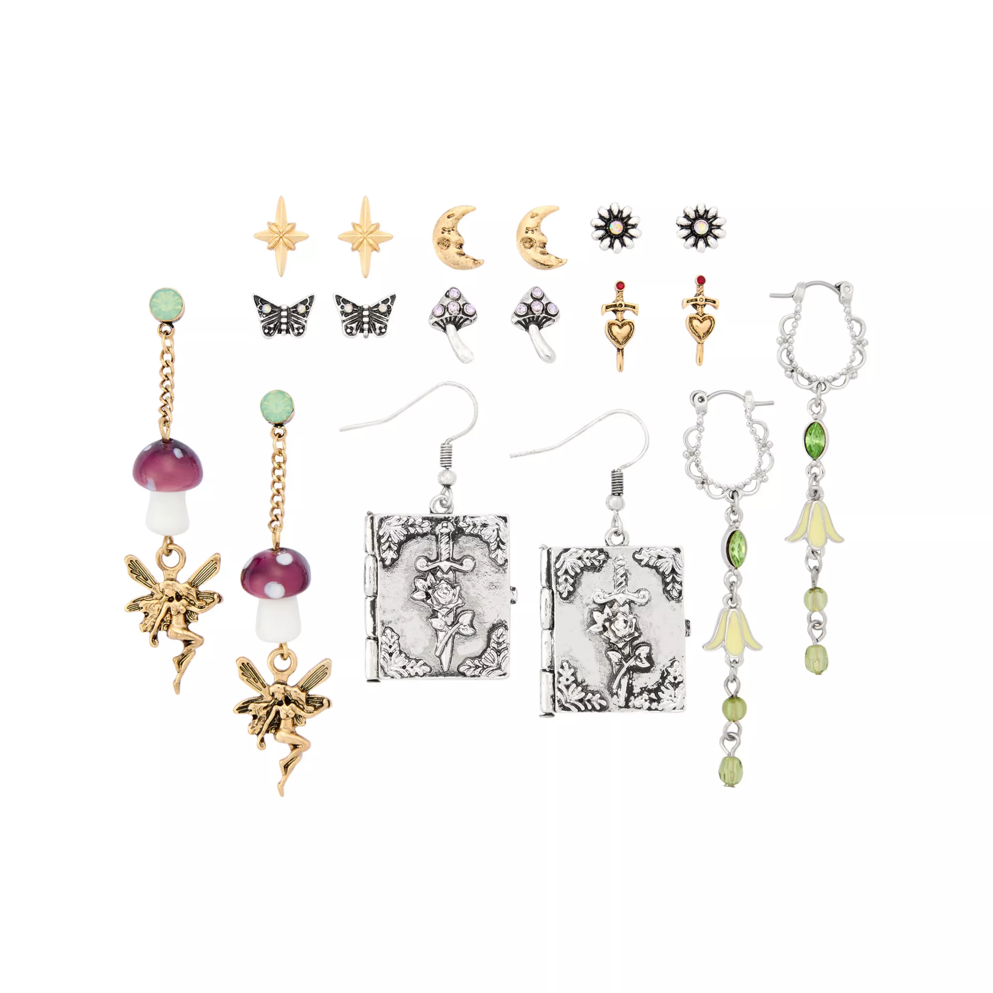 Multi-Pack Fairytale Mixed Earrings - 9 Pair