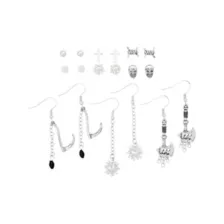 Multi-Pack Mixed Weapon Earrings - 9 Pair at Spencer's