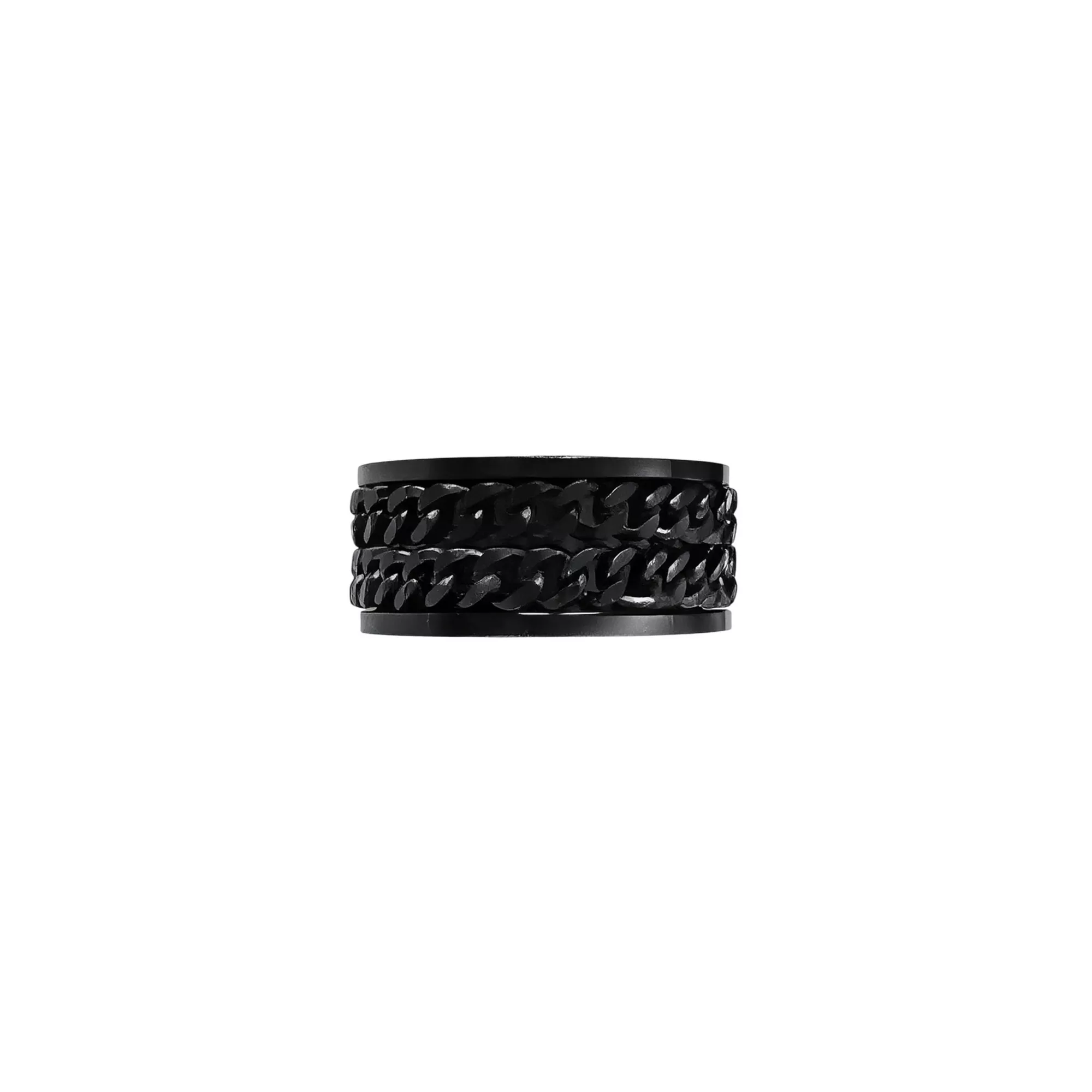 Double Chain Black Ring