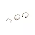 Multi-Pack ASTM F-136 Titanium Septum Rings with Retainer 4 Pack - 16 Gauge at Spencer's