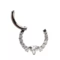 ASTM F-136 Titanium CZ Heart V-Shape Clicker Septum Ring - 16 Gauge at Spencer's
