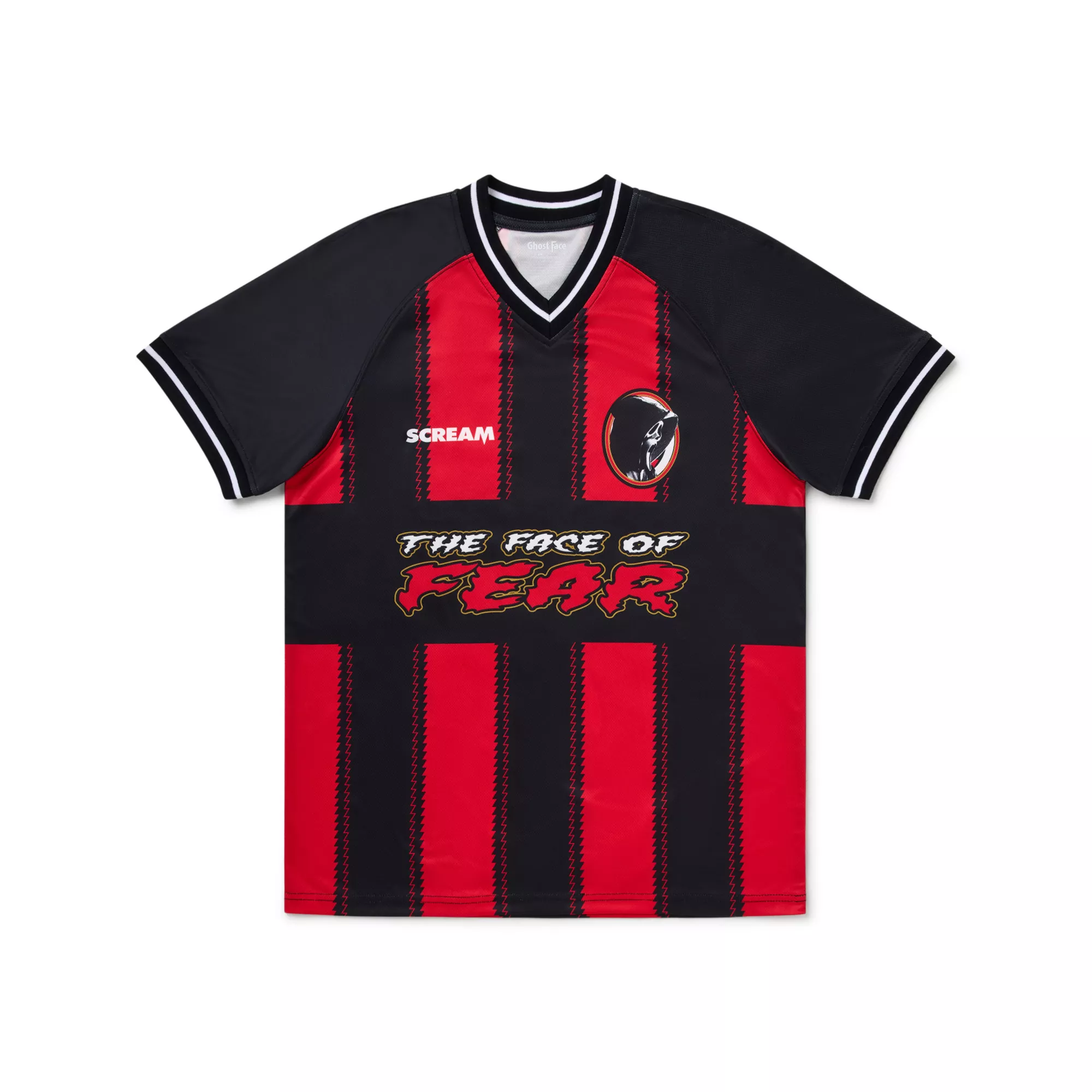 Ghost Face The Face of Fear Soccer Jersey - Scream at Spencer's