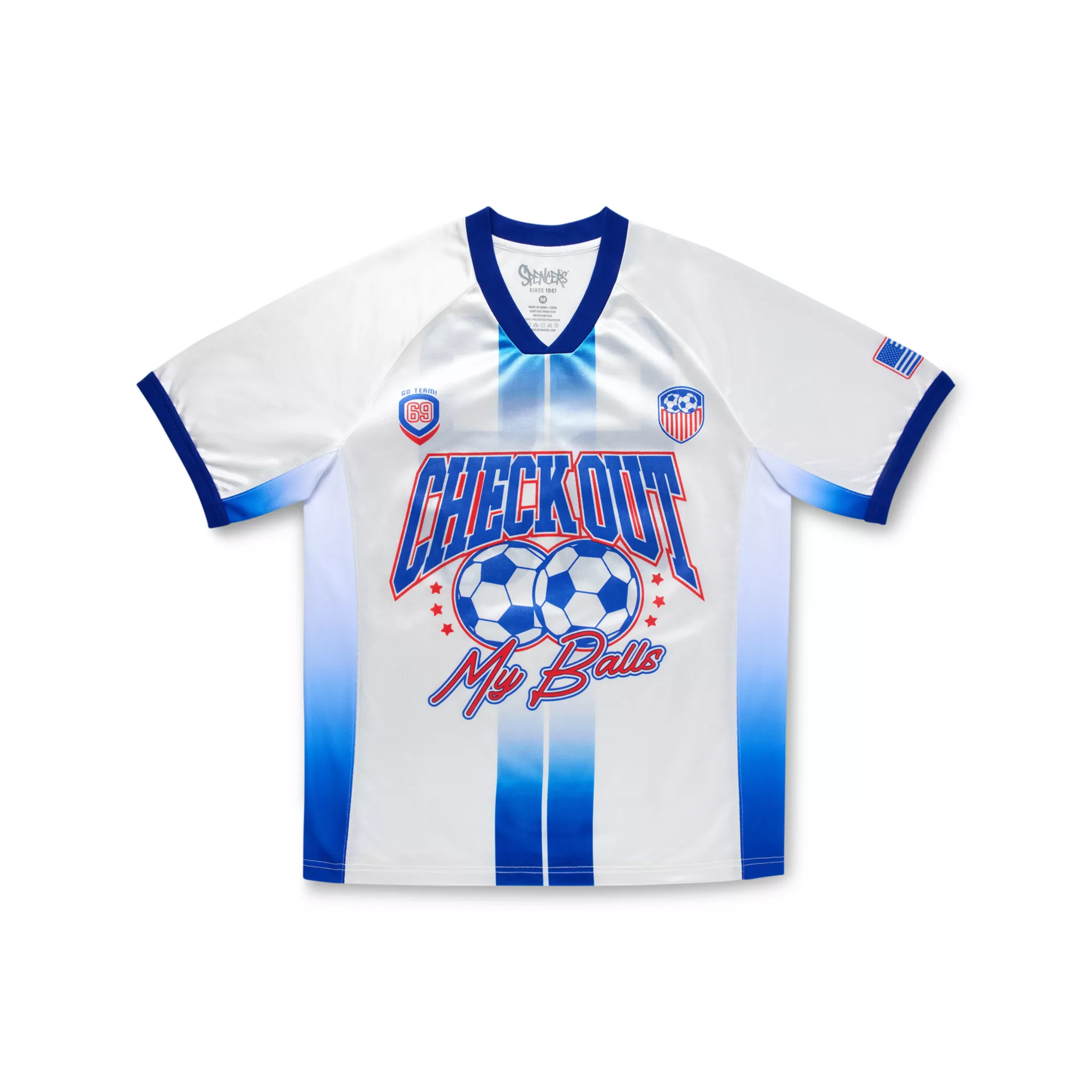 Check Out My Balls Soccer Jersey at Spencer's