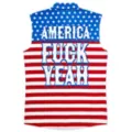 America Fuck Yeah Sleeveless Button Down Shirt at Spencer's