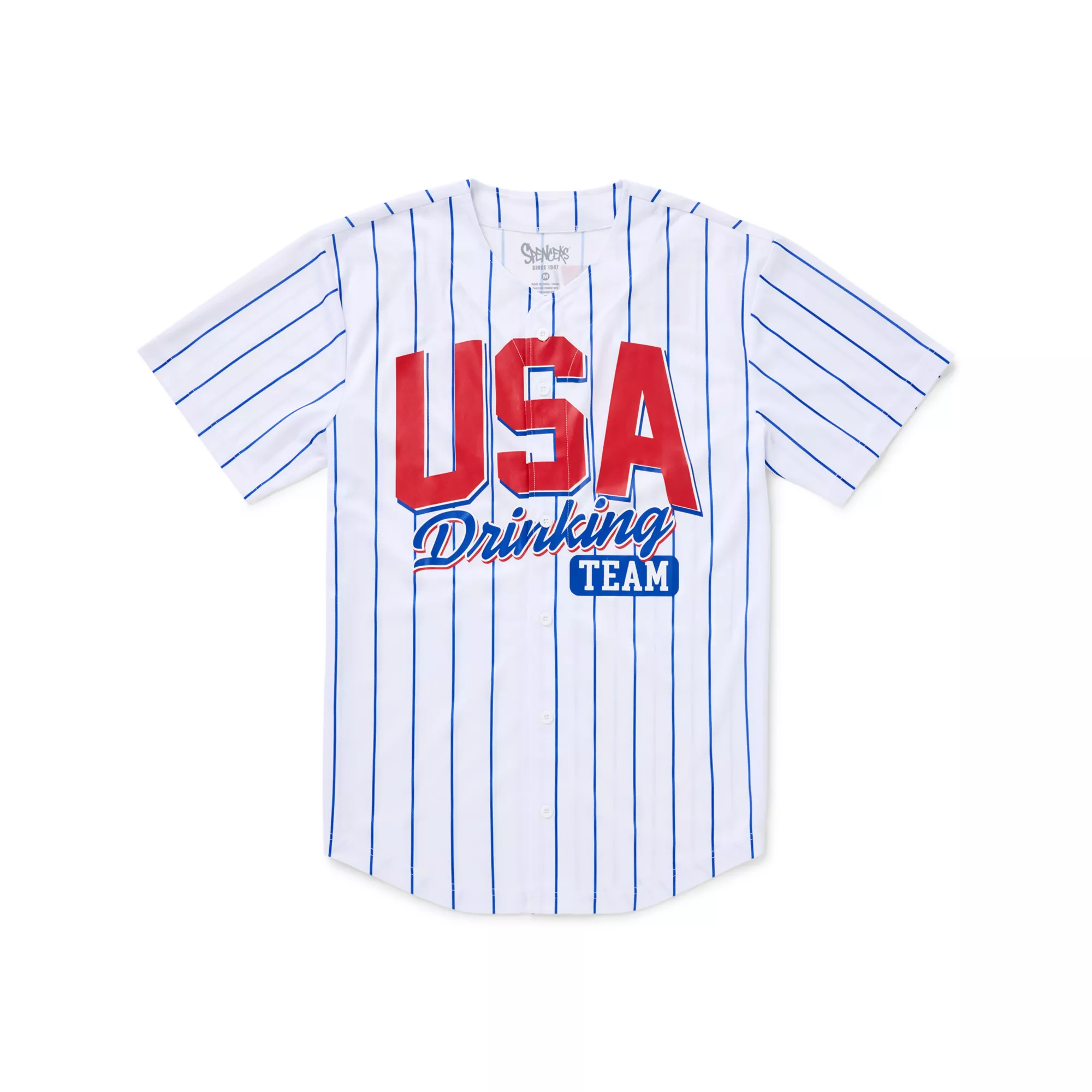 Team USA Drinking Team Baseball Jersey at Spencer's