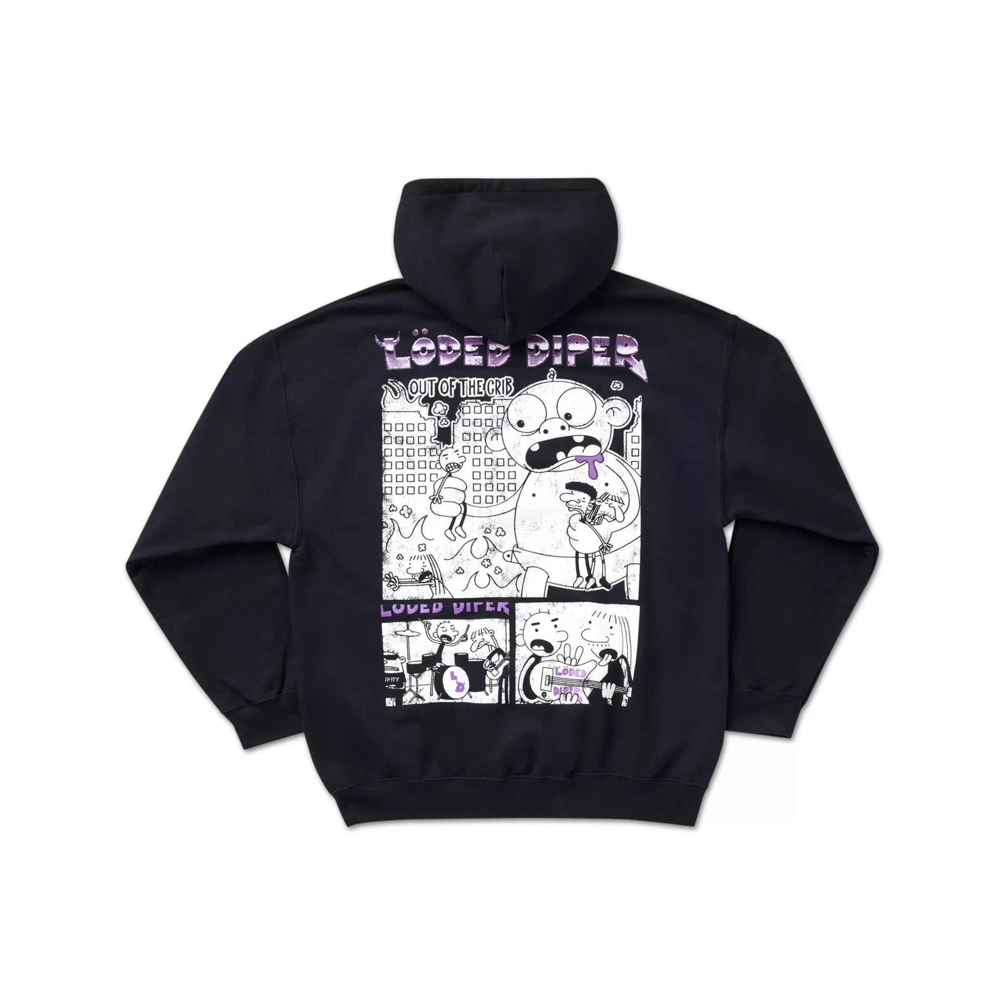 Löded Diper Collage Hoodie - Diary of a Wimpy Kid at Spencer's