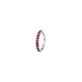 Red CZ Titanium Hinged Hoop Ring - 20 Gauge at Spencer's