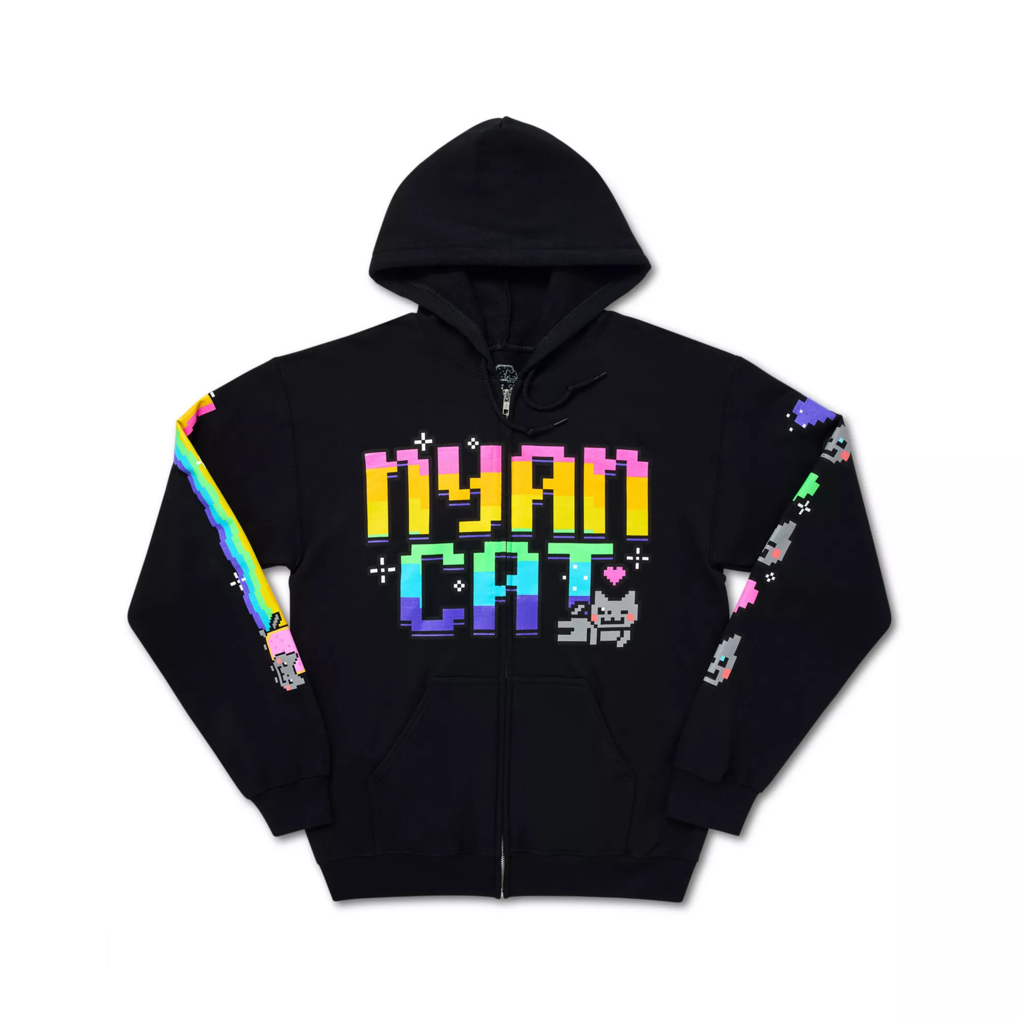 Nyan Cat Rainbow Zip Hoodie at Spencer's