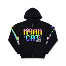 Nyan Cat Rainbow Zip Hoodie at Spencer's