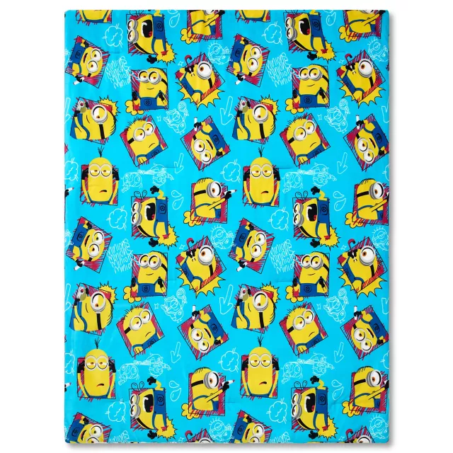 Minions Marker Doodle Reversible Fleece Blanket at Spencer's