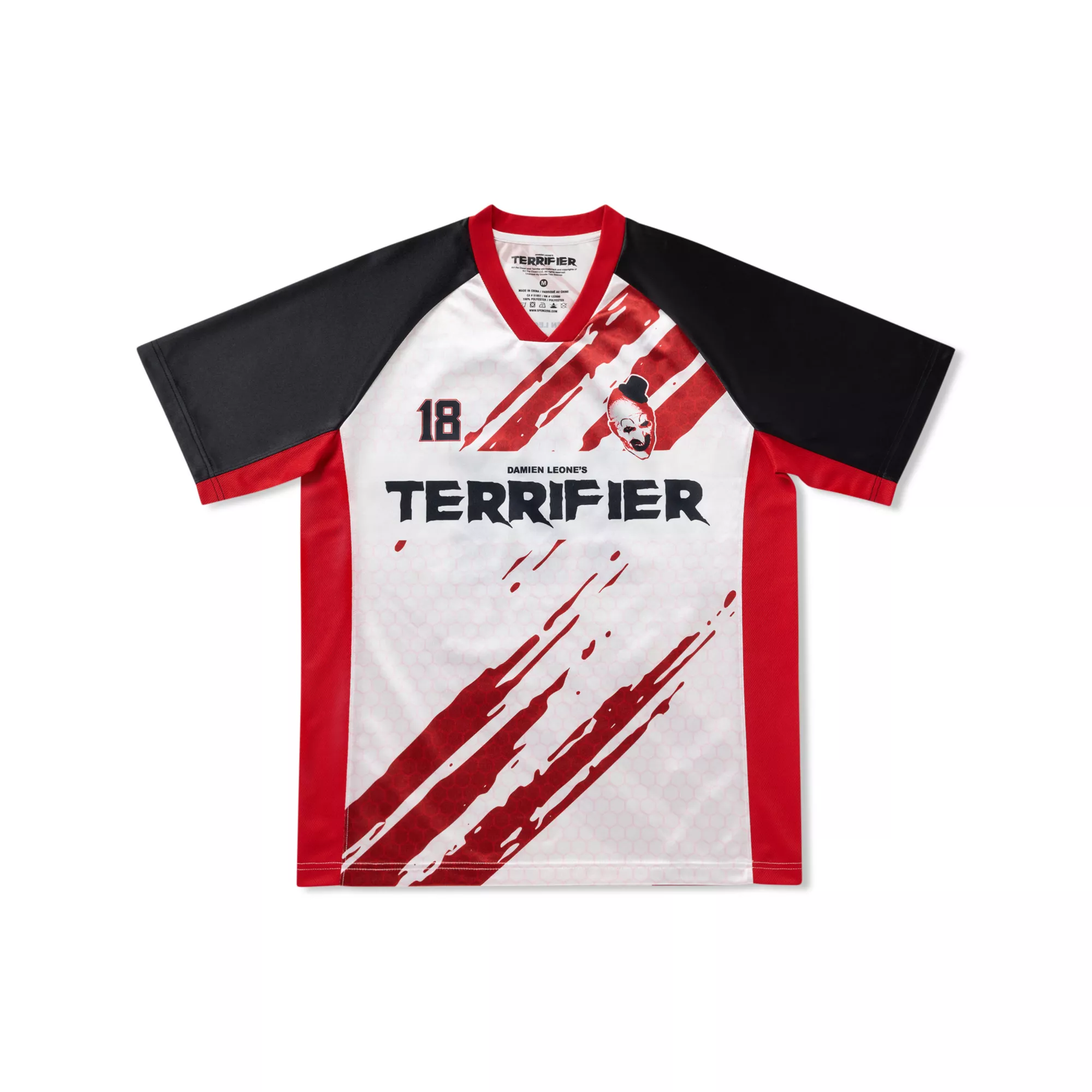 Art the Clown Soccer Jersey - Terrifier at Spencer's