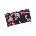 Ghost Face Black and Pink Zip Wallet at Spencer's
