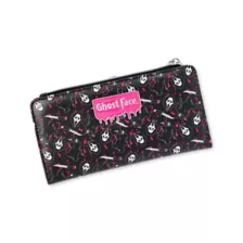 Ghost Face Black and Pink Zip Wallet at Spencer's