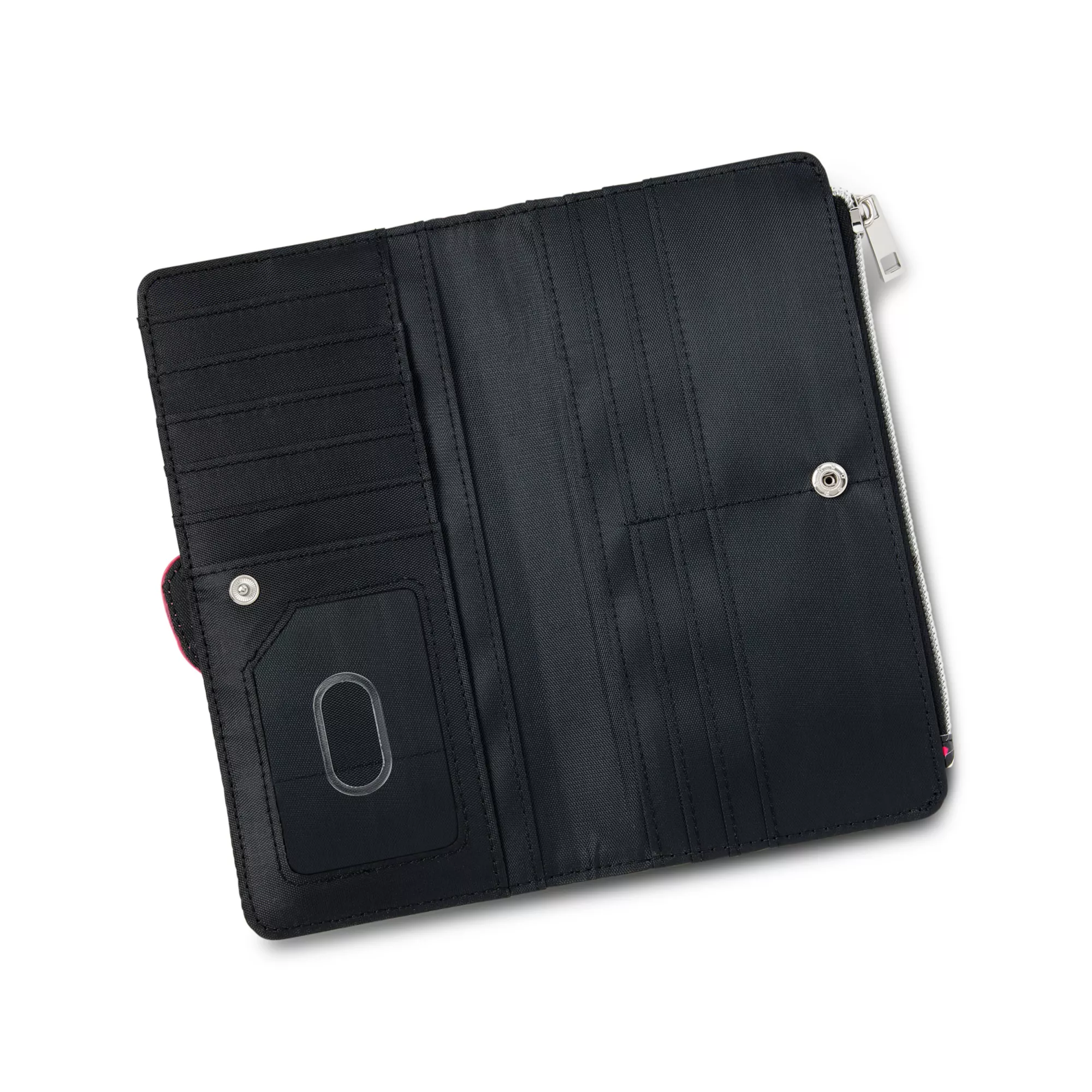Ghost Face Black and Pink Zip Wallet at Spencer's
