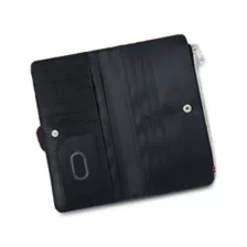 Ghost Face Black and Pink Zip Wallet at Spencer's
