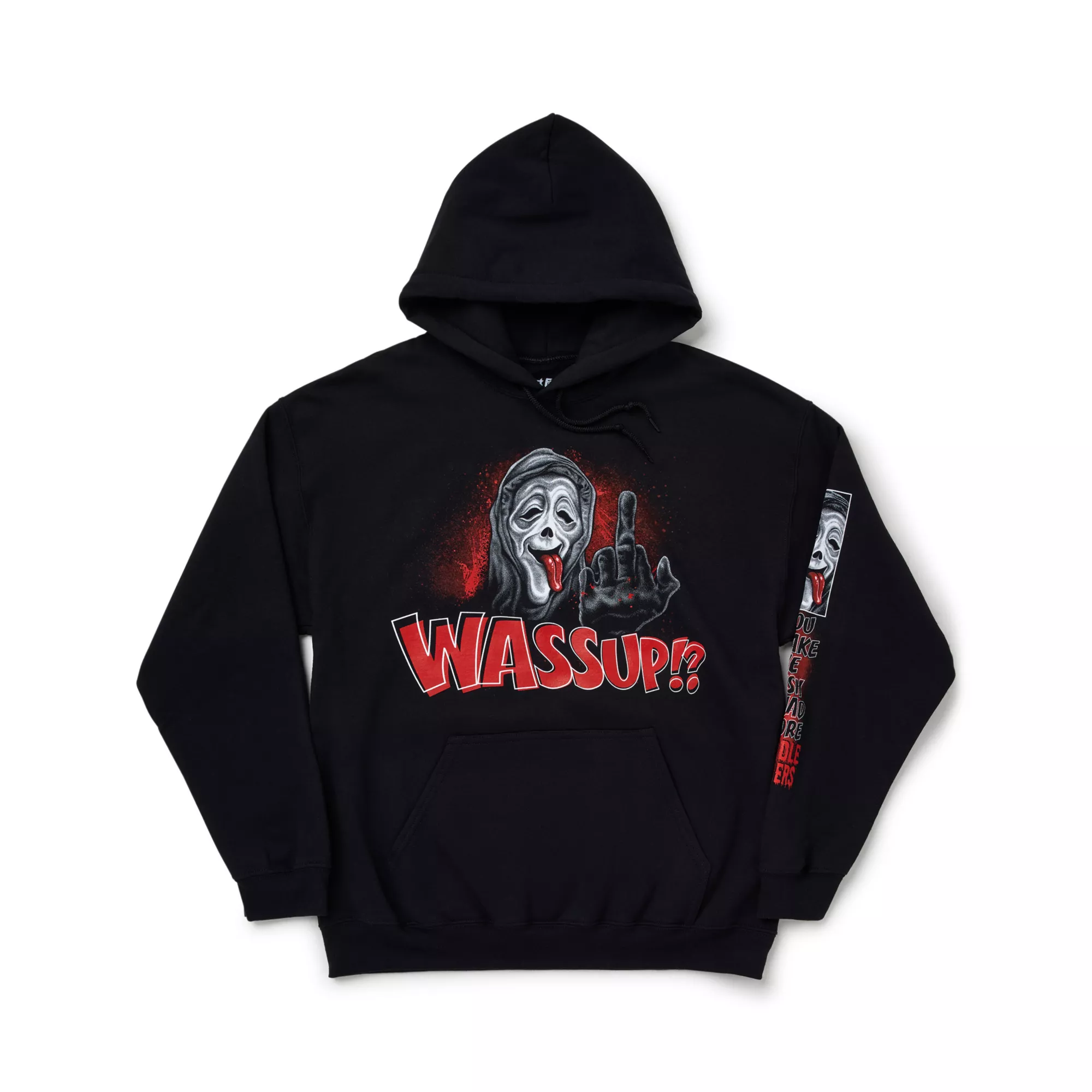 Ghost Face Wassup Hoodie - Scary Movie at Spencer's