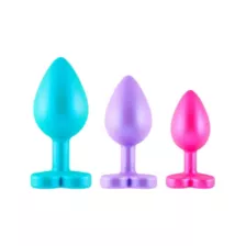 Hott Love Triple Bliss Silicone Plug Set - 3 Piece at Spencer's