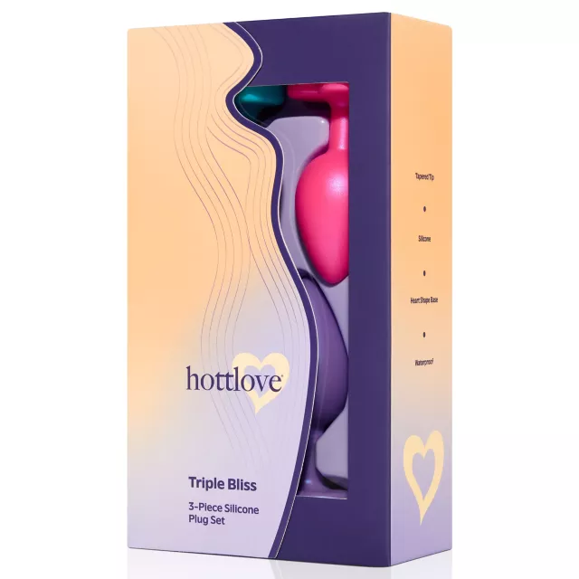 Hott Love Triple Bliss Silicone Plug Set - 3 Piece at Spencer's