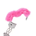 Hot Pink Heavy-Duty Furry Handcuffs - Pleasure Bound at Spencer's