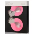 Hot Pink Heavy-Duty Furry Handcuffs - Pleasure Bound at Spencer's