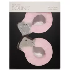 Pink Heavy-Duty Furry Handcuffs - Pleasure Bound at Spencer's