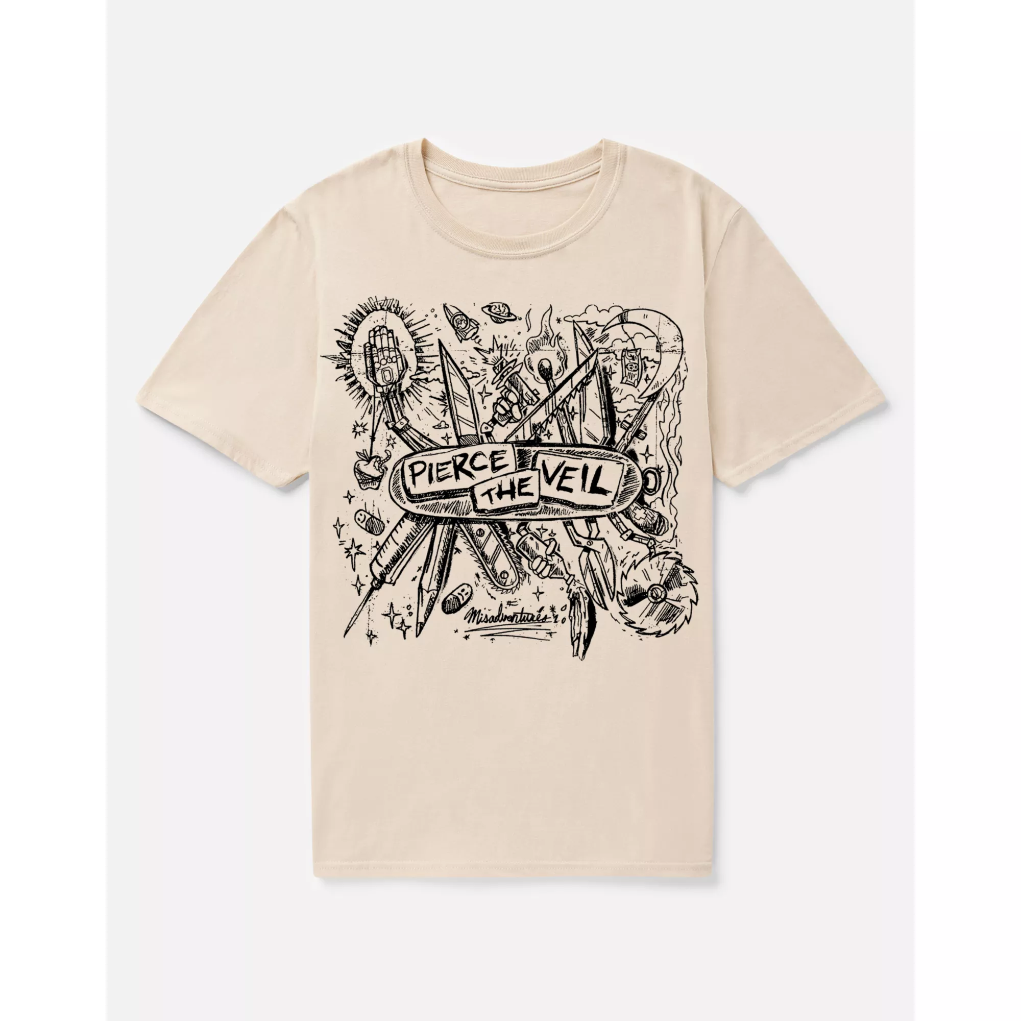 Pierce the Veil Misadventures T Shirt at Spencer's