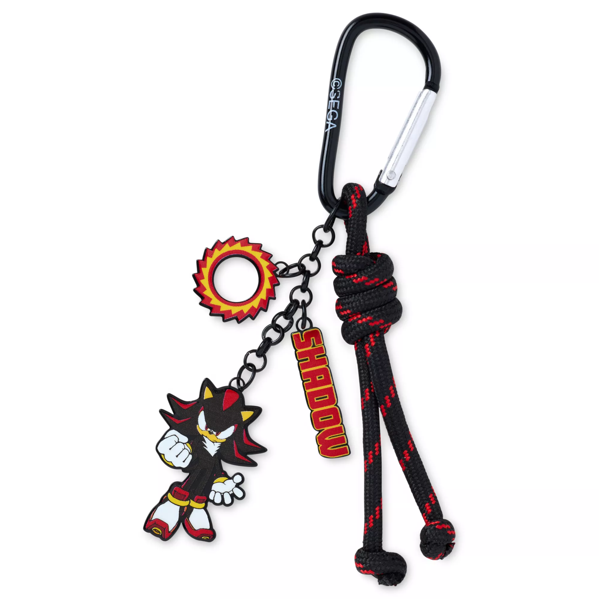 Shadow Carabiner Keychain - Sonic the Hedgehog at Spencer's