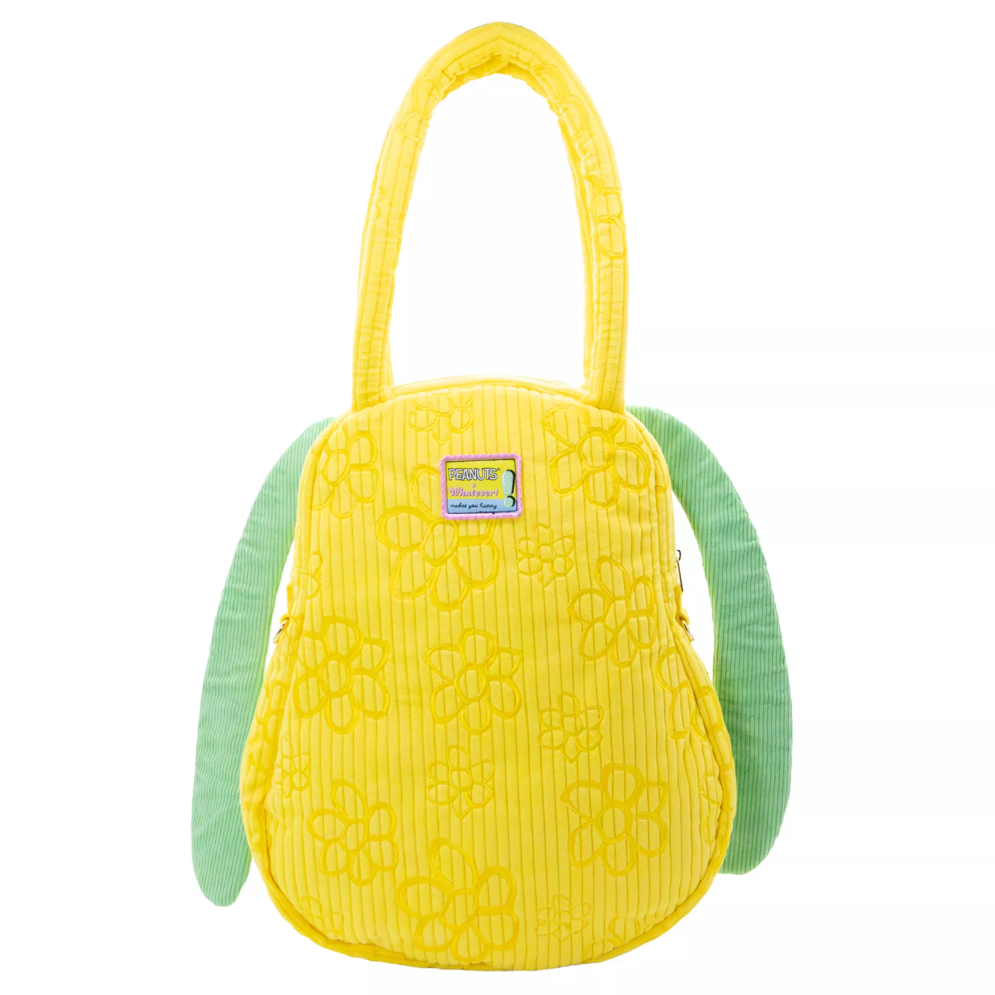 Whatever! Makes You Happy Snoopy Head Corduroy Tote Bag - Peanuts at Spencer's