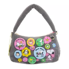 Whatever! Makes You Happy Peanuts Patch Pin Baguette Handbag at Spencer's
