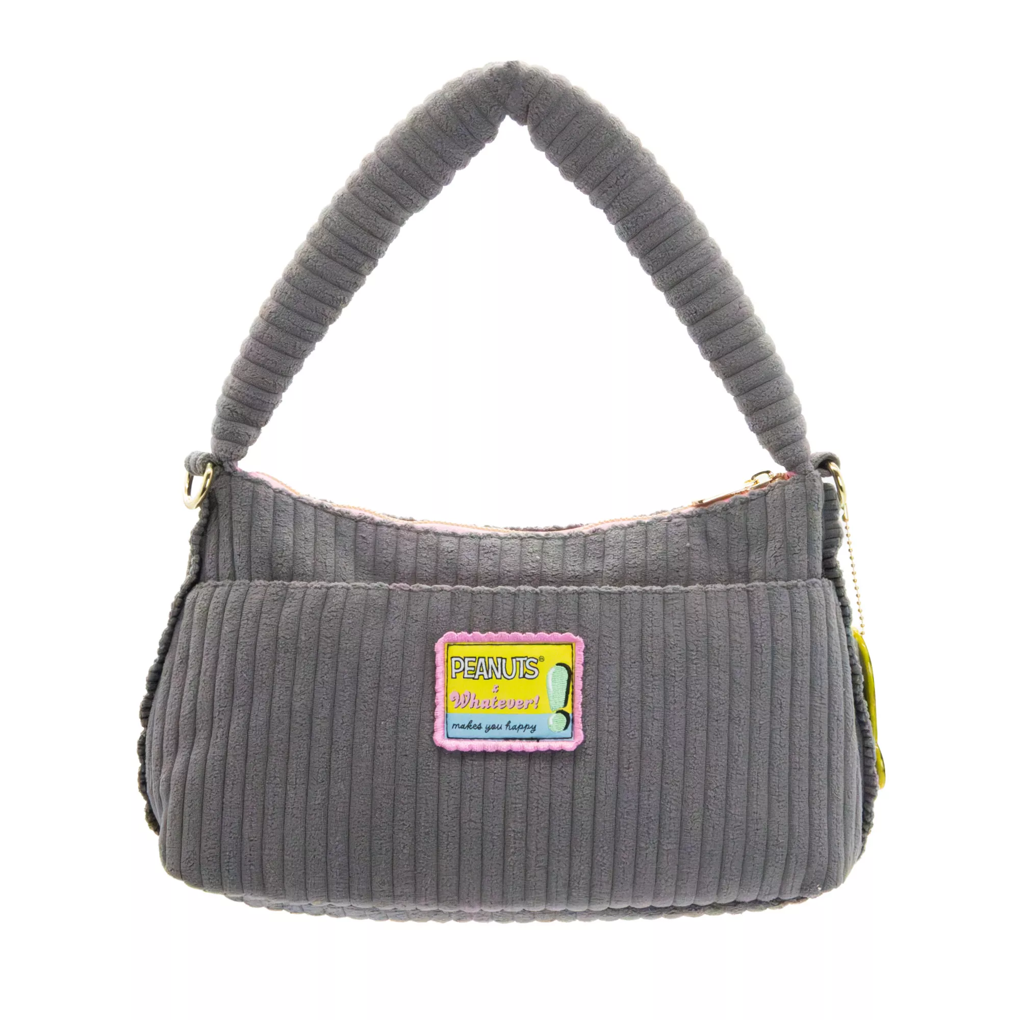 Whatever! Makes You Happy Peanuts Patch Pin Baguette Handbag at Spencer's
