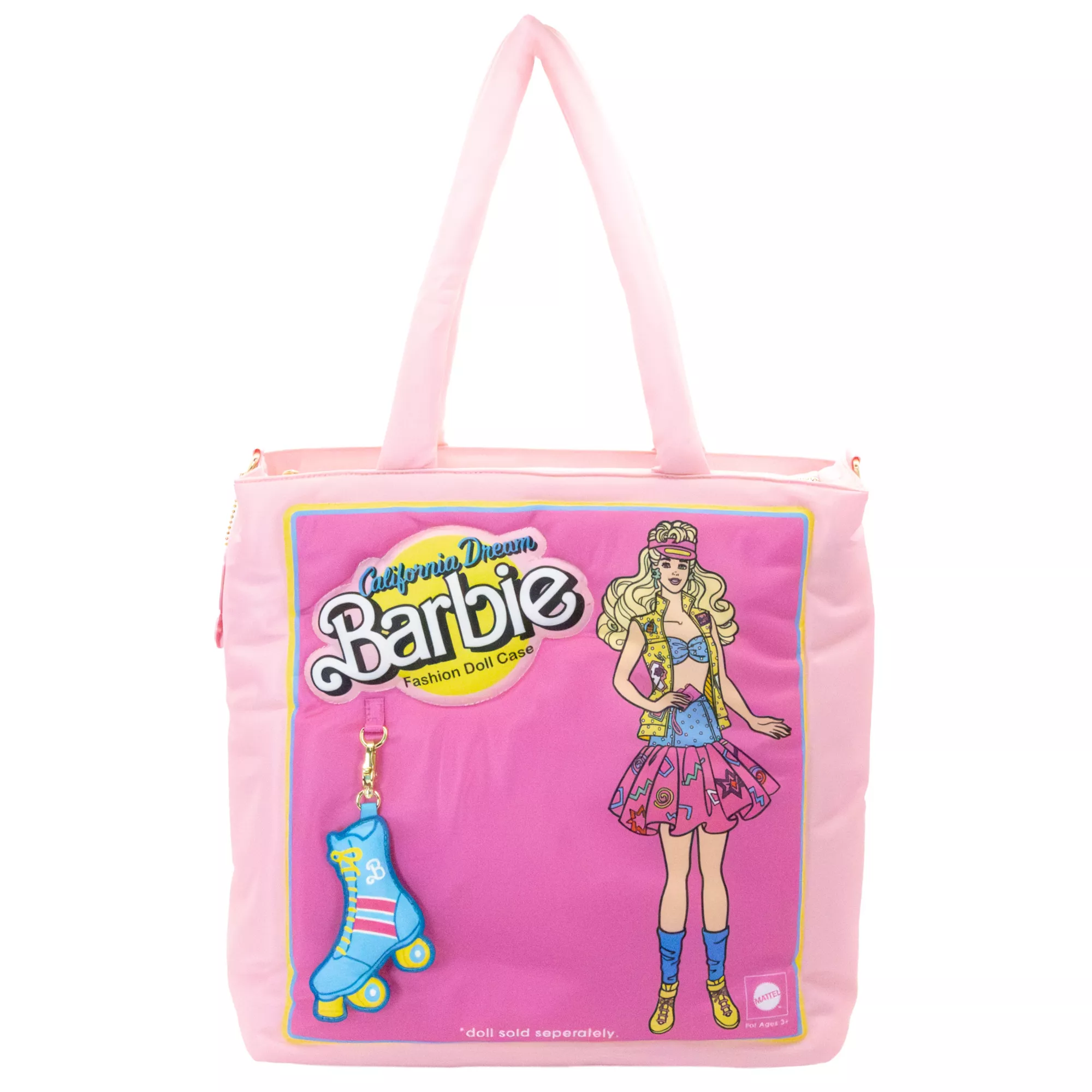 Whatever! Makes You Happy Barbie California Dream Padded Tote Bag