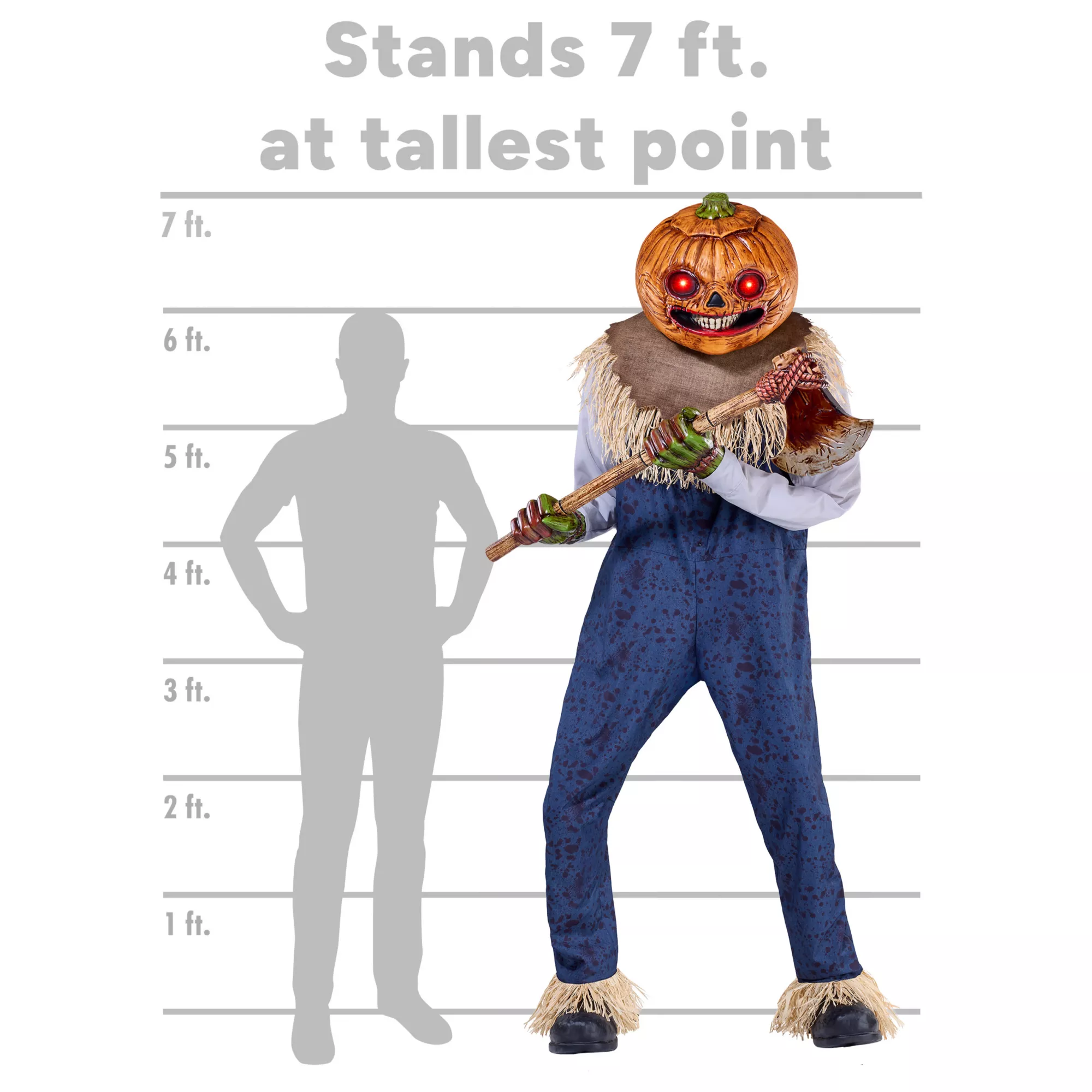 7 Ft 1 In Pumpkin Punisher Animatronic at Spirit Halloween