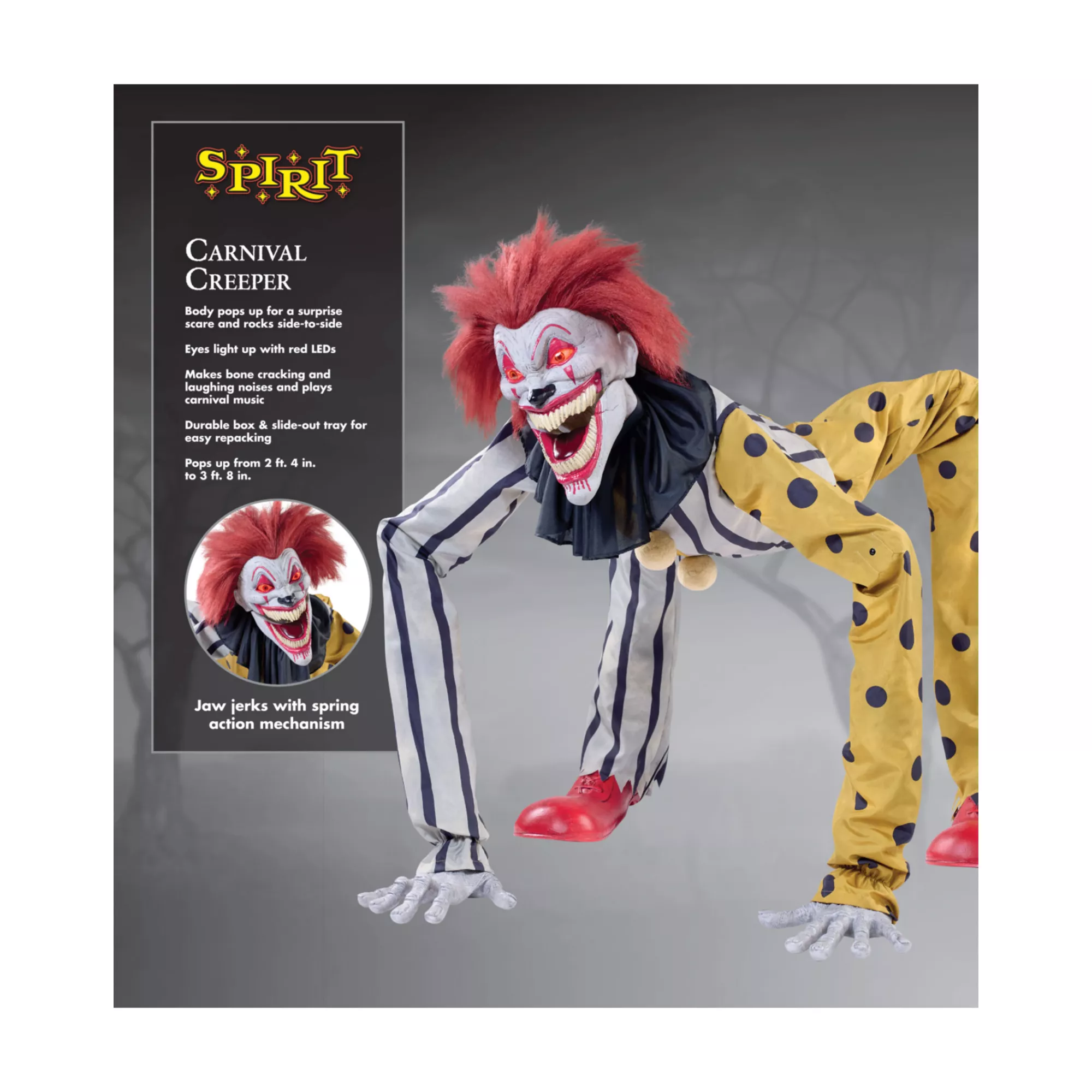 3 Ft 9 In Carnival Creeper Animatronic