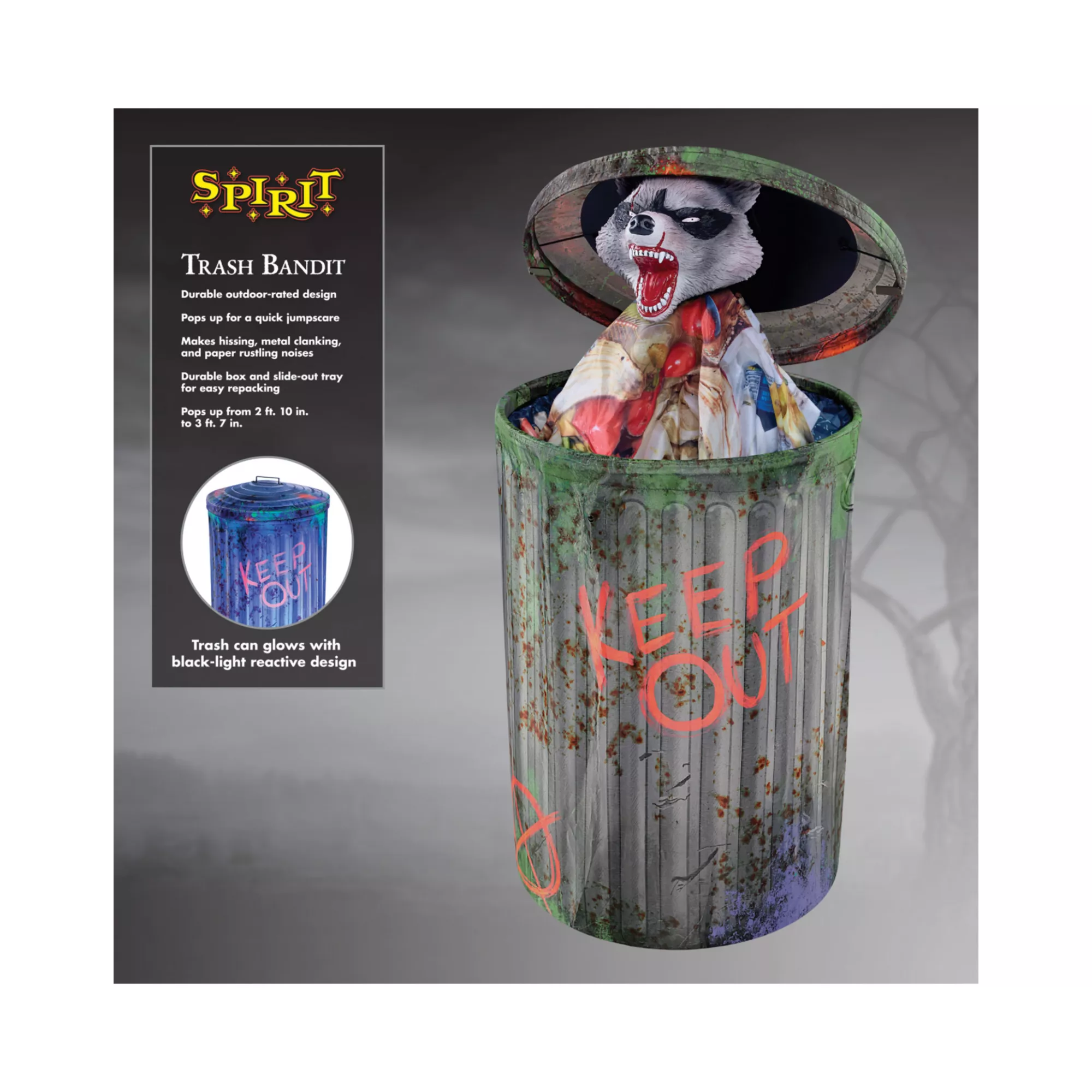 3 Ft 7 In Trash Bandit Animatronic