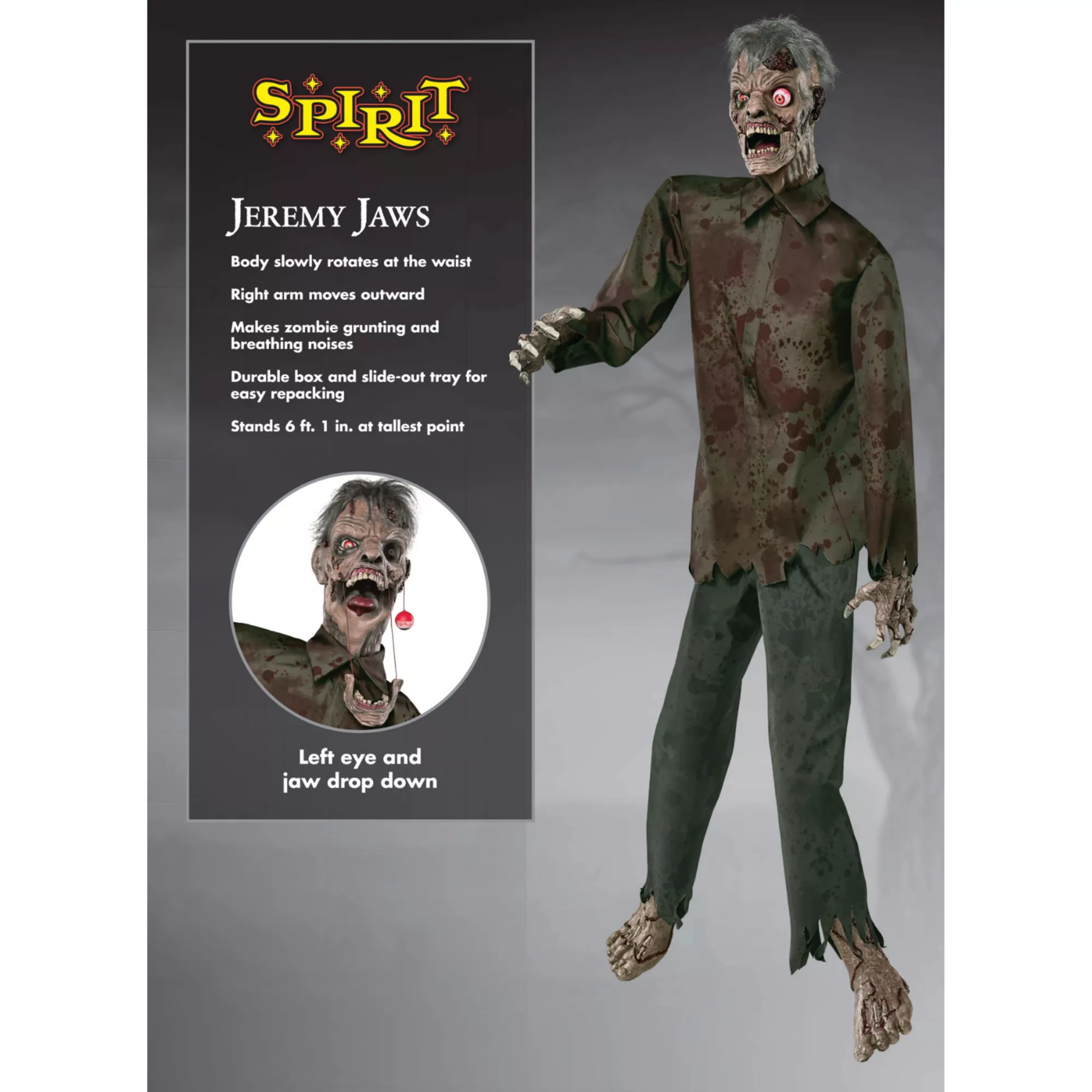 6 Ft 1 In Jeremy Jaws Animatronic