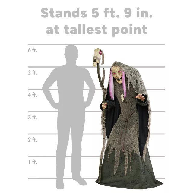 5 Ft 9 In Willow Witch Animatronic at Spirit Halloween