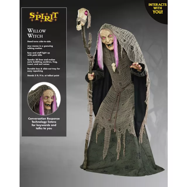 5 Ft 9 In Willow Witch Animatronic at Spirit Halloween