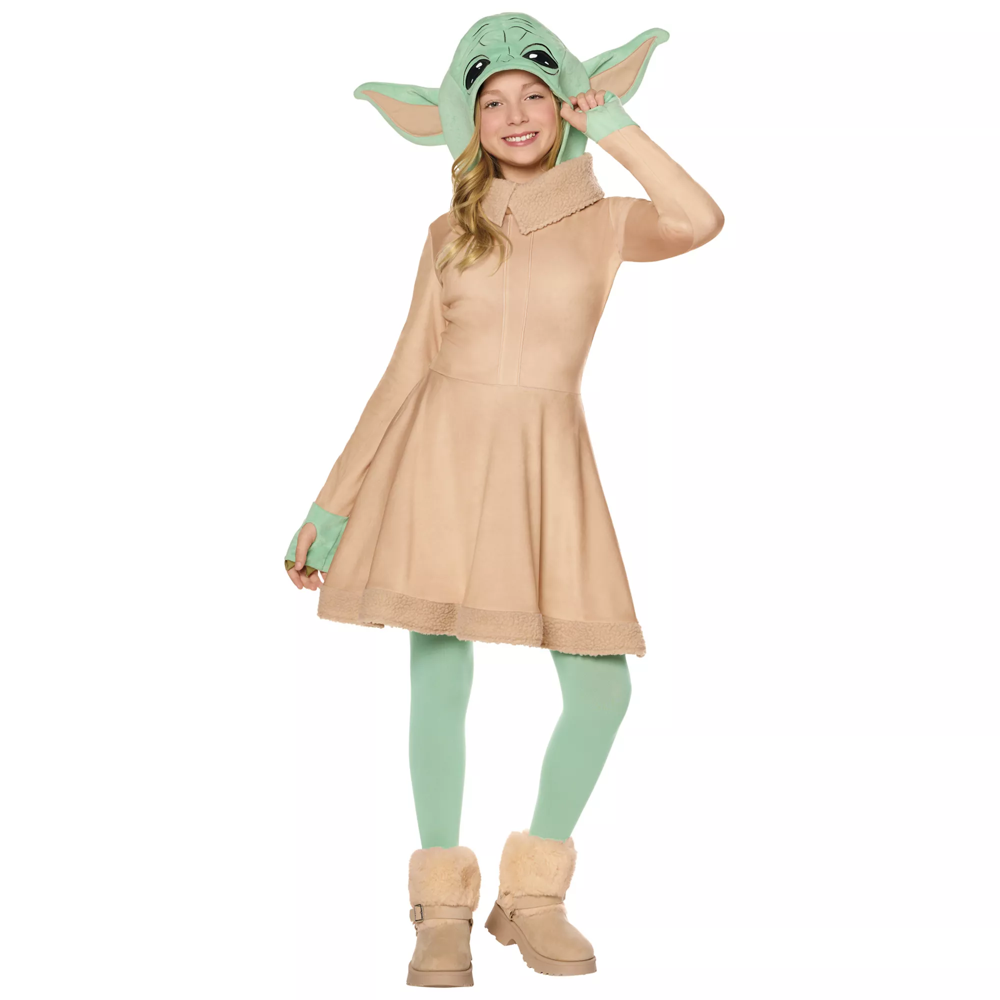 Kids Grogu Hooded Dress Costume - The Mandalorian and