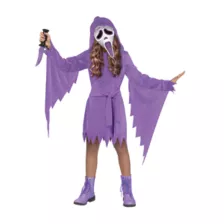 Kids Lavender Ghost Face Dress Costume at Spirit Halloween