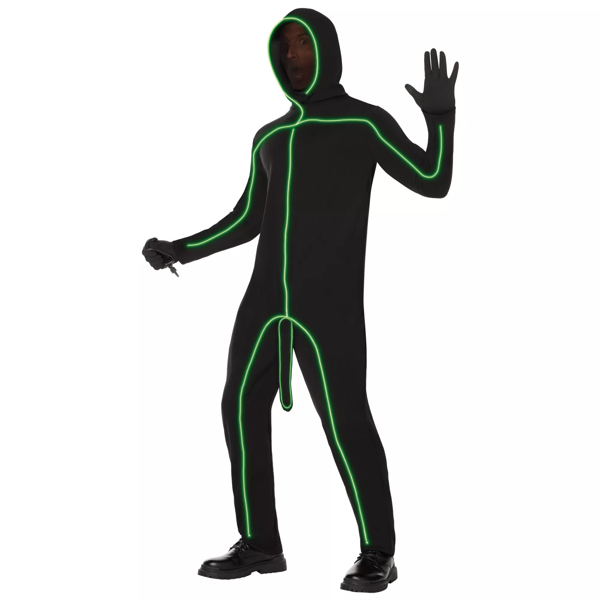 Adult Light-Up Crude Stick Figure Costume at Spirit Halloween