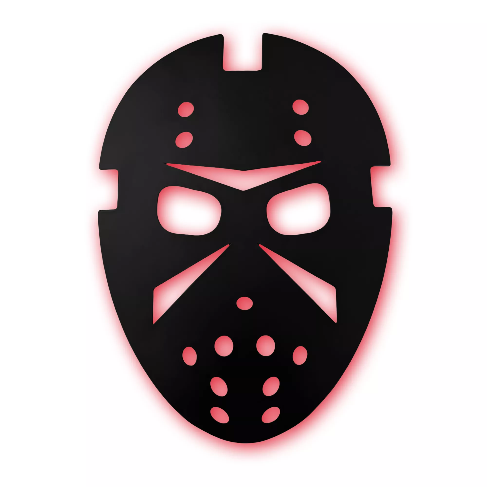 Jason Voorhees Mask LED Light-Up Sign - Jason Universe