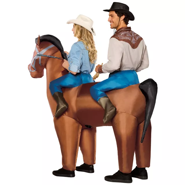 Adult Two-Rider Horse Inflatable Costume at Spirit Halloween
