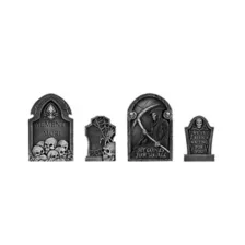 Skull Tombstones - 4 Pack at Spirit Halloween