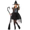Kids Glimmer Witch Tulle Dress Costume at Spirit Halloween