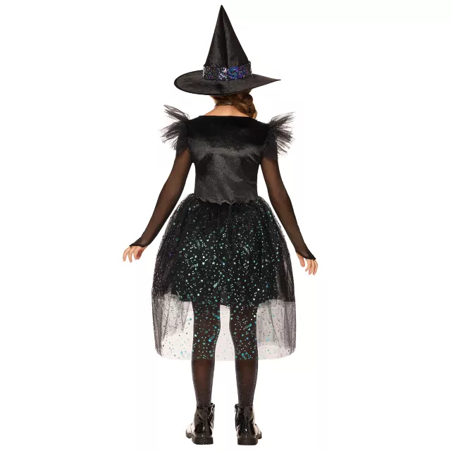 Kids Glimmer Witch Tulle Dress Costume at Spirit Halloween