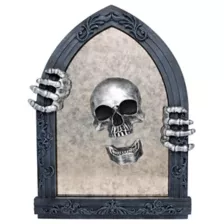 Skull Mirror Sign at Spirit Halloween