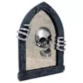 Skull Mirror Sign at Spirit Halloween